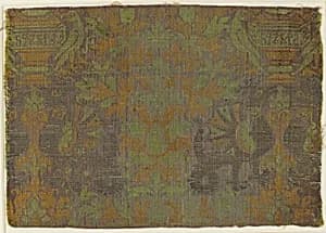 Textile with Plants and Animals by Unknown Artist