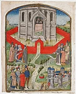 The Temple in Jerusalem, from the "Postilla Litteralis (Literal Commentary)" of Nicholas of Lyra by Unknown Artist