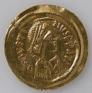 Tremissis of Mauricius Tiberius by Unknown Artist