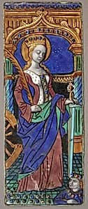 Triptych Panel with Saint Catherine by Master of the Triptych of Louis XII
