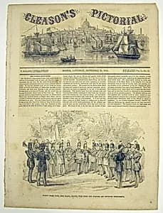 Boston Brass Band newspaper illustration by Unknown Artist