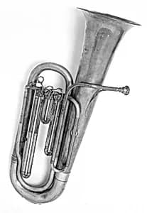 Contrabass Saxhorn in E-flat by C. A. Zoebisch