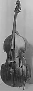 Double Bass and Bow by Charles Plumerel
