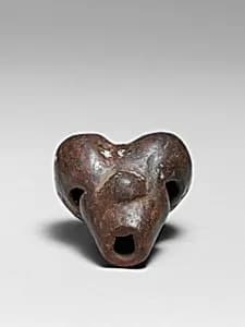 Double Pottery Whistle by Unknown Artist