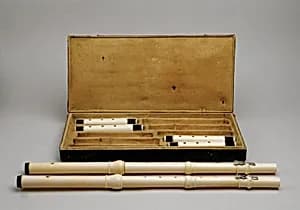 Pair of Transverse Flutes by Unknown Artist