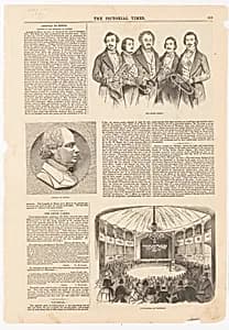 The Distin Family newspaper illustration by Unknown Artist