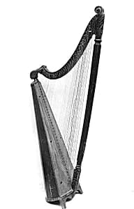 Welsh Triple Harp by Unknown Artist