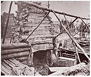 Abandoned Camp, Falmouth, Virginia by Andrew Joseph Russell|Mathew B. Brady