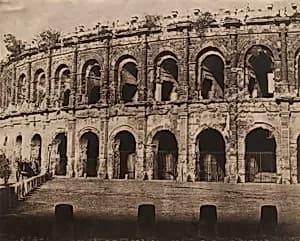 [Amphitheater, Nîmes] by Edouard Baldus