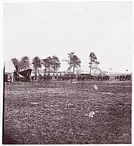 [Artillery Camp, City Point, Virginia] by Andrew Joseph Russell|Mathew B. Brady