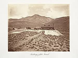 Buildings of Sutro Tunnel by Carleton E. Watkins