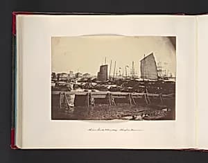 Chinese Junks Sampans, Shanghai River by John Thomson