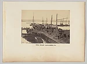 Coal Wharf, Alexandria, Virginia by Andrew Joseph Russell
