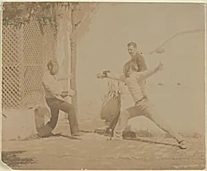 Edmund Quinn Fencing by Thomas Eakins
