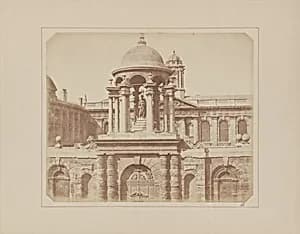 Entrance Gateway, Queen's College, Oxford by William Henry Fox Talbot