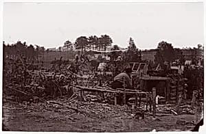 Falmouth, Virginia. Abandoned Camp by Andrew Joseph Russell|Alexander Gardner|Mathew B. Brady