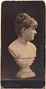 [Female Portrait Bust on Pedestal] by Ritz & Hastings