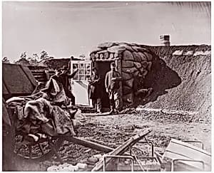 Fort Burnham, front of Petersburg by Timothy H. O'Sullivan|Mathew B. Brady