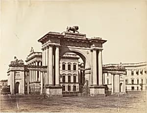 Gateway to Government House, Calcutta by Captain R. B. Hill