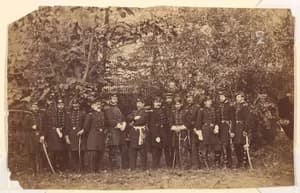 General McClellan and Staff by Alexander Gardner
