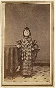 [Girl with Striped Robe] by Unknown