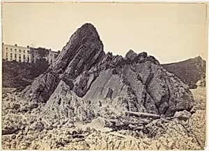 Gosceau Rock and the Croft by Francis Bedford