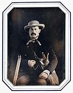 [Hunter with Hare] by Unknown