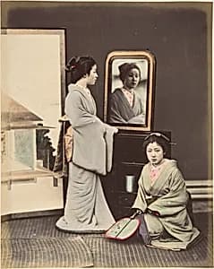 [Japanese Women in Traditional Dress] by Suzuki Shin'ichi