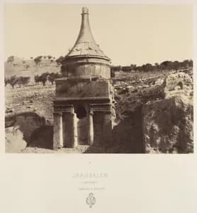 Jérusalem. (Environs) Tombeau d'Absalon