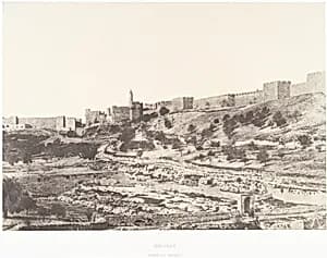 Jérusalem, Birket-es-Soutlan by Auguste Salzmann|Imprimerie photographique de Blanquart-Évrard, à Lille