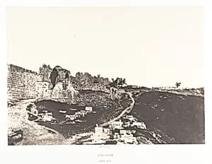 Jérusalem, Côté Est de Jérusalem by Auguste Salzmann|Imprimerie photographique de Blanquart-Évrard, à Lille