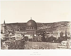 Jérusalem, Mosquée d'Omar, côté ouest by Auguste Salzmann|Imprimerie photographique de Blanquart-Évrard, à Lille