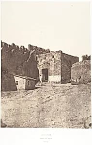 Jérusalem, Porte de David, Intérieur by Auguste Salzmann|Imprimerie photographique de Blanquart-Évrard, à Lille