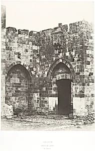 Jérusalem, Porte de Jaffa, Vue extérieure by Auguste Salzmann|Imprimerie photographique de Blanquart-Évrard, à Lille