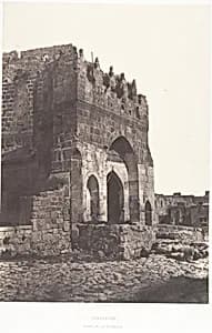 Jérusalem, Porte de la citadelle by Auguste Salzmann|Imprimerie photographique de Blanquart-Évrard, à Lille