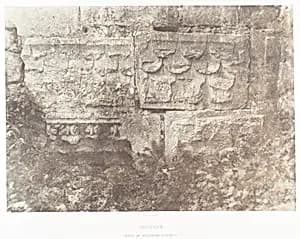 Jérusalem, Restes de scupltures judaïques by Auguste Salzmann|Imprimerie photographique de Blanquart-Évrard, à Lille