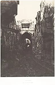 Jérusalem, Rue du quartier arabe, 2 by Auguste Salzmann|Imprimerie photographique de Blanquart-Évrard, à Lille