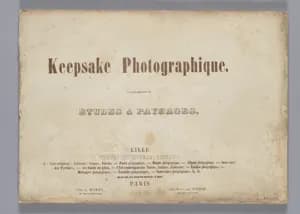 Keepsake Photographique: Études & Paysages