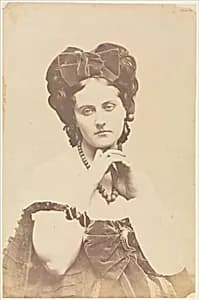 [La Comtesse décolletée; Roses mousseuses] by Pierre-Louis Pierson|Countess Virginia Oldoini Verasis di Castiglione