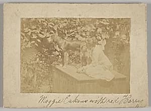 Maggie Eakins with "Harry" by Thomas Eakins