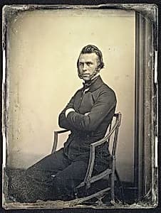 [Man in a Sheraton Chair] by Albert Sands Southworth|Josiah Johnson Hawes|Southworth and Hawes