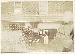 [Men By Carriage in Street] by Unknown
