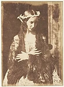 Miss Kemp as Ophelia by David Octavius Hill|Robert Adamson|Hill and Adamson