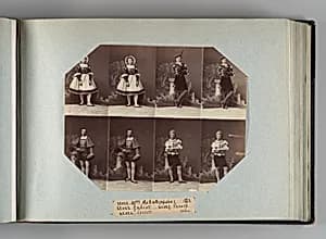 Mlle Ribert; Gabiot; Perrot; Lecerf by André-Adolphe-Eugène Disdéri