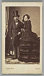 [Napoleon III and Empress Eugenie] by André-Adolphe-Eugène Disdéri|Charles-Louis-Napoleon Bonaparte|Empress Eugénie de Montijo