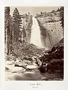 Nevada Fall, 700 feet, Yosemite by Carleton E. Watkins