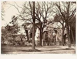 Nîmes, Temple de Diane by Edouard Baldus