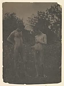 [Nude Men in the Garden] by Thomas Eakins
