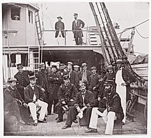Officers of "Mendota" by Mathew B. Brady|Unknown