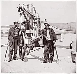 Officers of U.S.S. Hunchback by Mathew B. Brady|Unknown